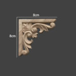 Ξυλόγλυπτο από ατόφιο ξύλο, Γωνία, 8x8cm, DHW-85