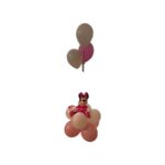 Σύνθεση Μπαλονιών για Κορίτσι με Ανάλογο Διαθέσιμο Αρκουδάκι