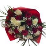 Ανθοδέσμη white - red