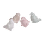 Πουλάκια κεραμικά μίνι, 4cm, σετ 4 τεμ.