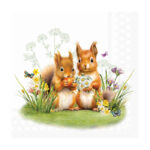 Χαρτοπετσέτα για decoupage, 1τεμ, Μικρά σκιουράκια