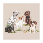 Χαρτοπετσέτα για decoupage, 1τεμ, Χαριτωμένα κουταβάκια