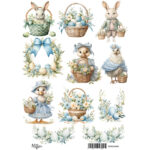 Ριζόχαρτο Maja’s Memories, 22.5x32cm, Πασχαλινά καλάθια, MDRA4309