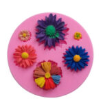 Καλούπι σιλικόνης Λουλούδια, 7,5cm