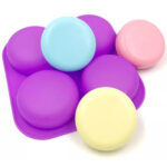 Καλούπι σιλικόνης για σαπούνια, Στρογγυλά, 16x16cm