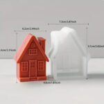 Καλούπι σιλικόνης Σπιτάκι, 9.7×7.3×4.6cm