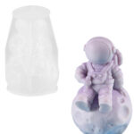 Καλούπι σιλικόνης, Αστροναύτης στη σελήνη, 8x5cm