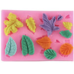 Καλούπι σιλικόνης, Φυλλαράκια, 9.8x6x1 cm