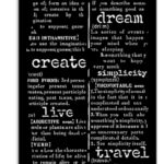 Thick Stencil 12x25cm, Stamperia, Secret Diary, Dictionary