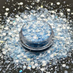 Chunky glitter ανάγλυφα 50gr, Γαλάζιο-ασημί