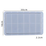 Καλούπι σιλικόνης, Ορθογώνια πιατέλα, 30x18x2.2cm