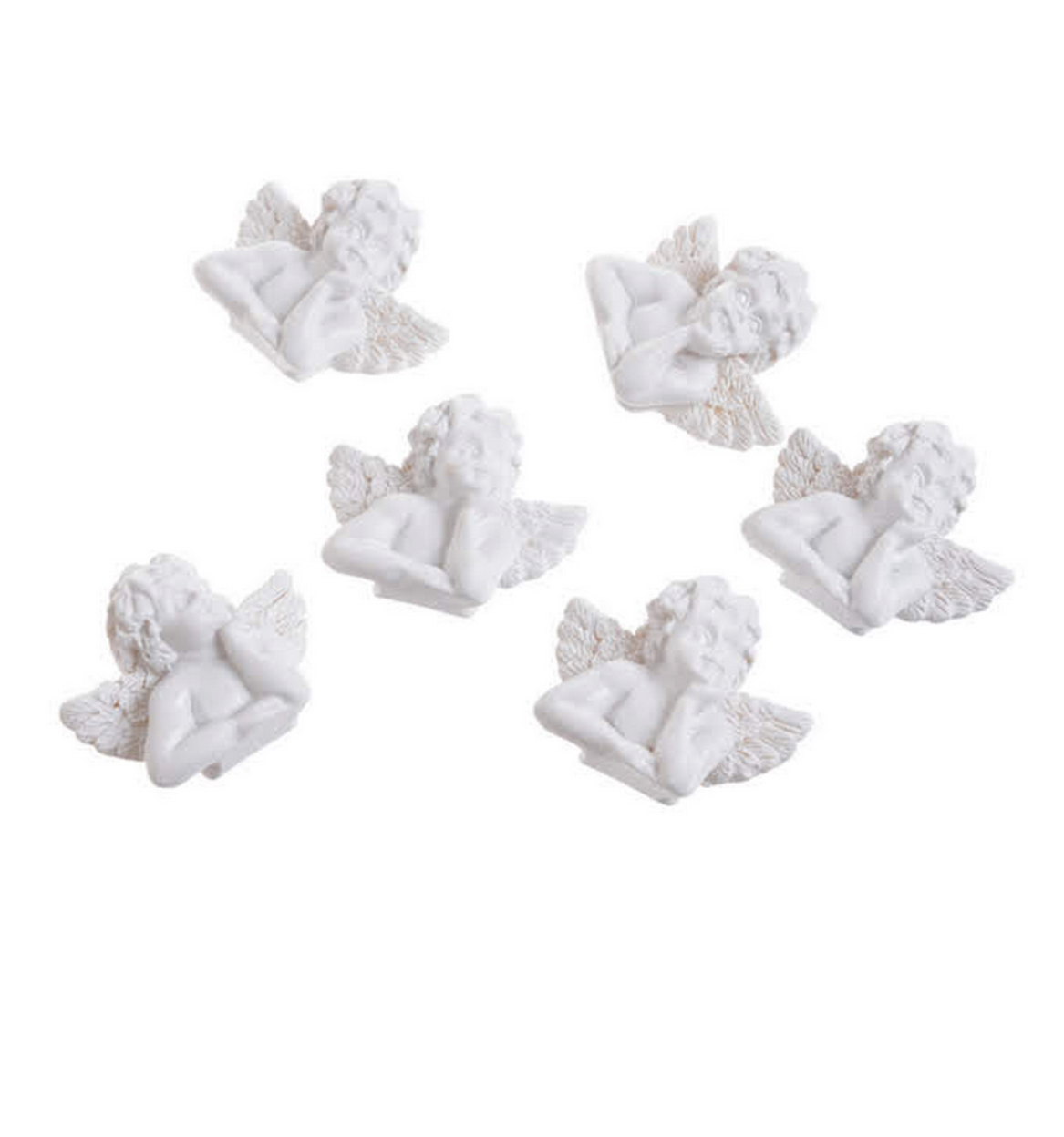 IMG_5587 Αγγελάκια λευκά, 6 τεμ., 2.5cm - Image 1