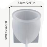 Καλούπι σιλικόνης αυγό μεγάλο 8,8cm x 7,4cm