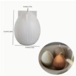 Καλούπι σιλικόνης αυγό με ρίγες 8,1cm x 4,5cm