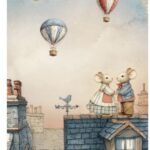 Ριζόχαρτο ντεκουπάζ Stamperia 21x29cm A4, Family, Ποντίκια στην στέγη