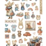Ριζόχαρτο ντεκουπάζ Stamperia 21x29cm A4, Baby, Αξεσουάρ