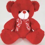 Λούτρινο κόκκινο αρκουδάκι 50cm
