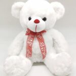 Λούτρινο λευκό αρκουδάκι 50cm