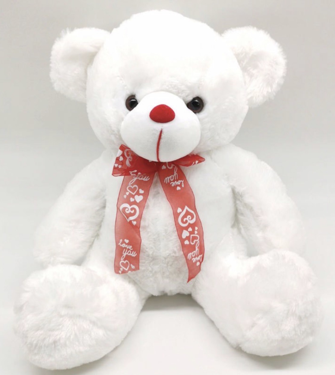 Screenshot Λούτρινο λευκό αρκουδάκι 50cm - Image 1