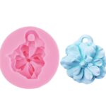 Καλούπι σιλικόνης, Λουλούδι-μενταγιόν, 7.5×7.5xY3cm