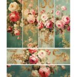 Ριζόχαρτο Maja’s Memories, 30x42cm, Πράσινη ταπετσαρία, MDR1141