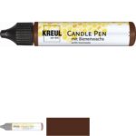 Χρώμα-Στυλό για Διακόσμηση Κεριών KREUL Candle Pen 29ml, Καφέ