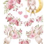 Χαρτί Easy Transfer, Λαγουδάκια στο φεγγάρι, LNT-105, 25x35cm