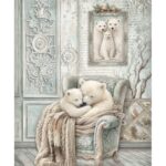 Ριζόχαρτο ντεκουπάζ Stamperia 21x29cm A4, White Christmas, Αγκαλιά