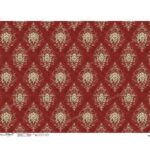 Ριζόχαρτο για Decoupage PaperD, Κόκκινη ταπετσαρία, PATTERN-0276, 45x32cm